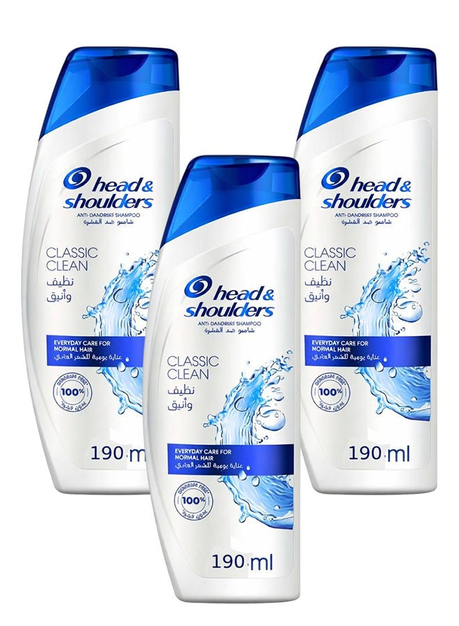 Head & Shoulders Daily Clean Shampoo 3x190ml